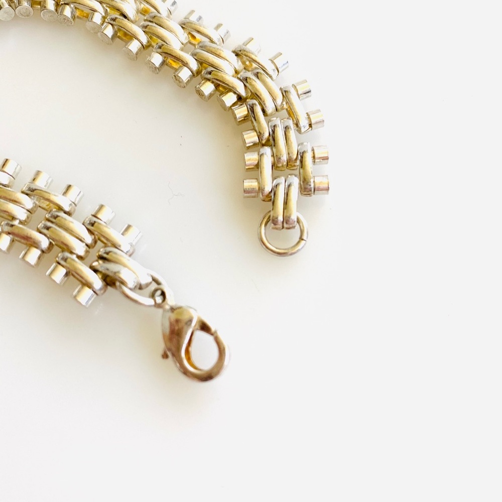 925 Sterling Silver Bracelet Unisex 7.5” 28.28g - Picture 4 of 6